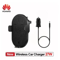 original huawei fast charging 27w qi wireless car charger automatic sensor phone holder for huawei mate 4040 pro mate 3030 pro