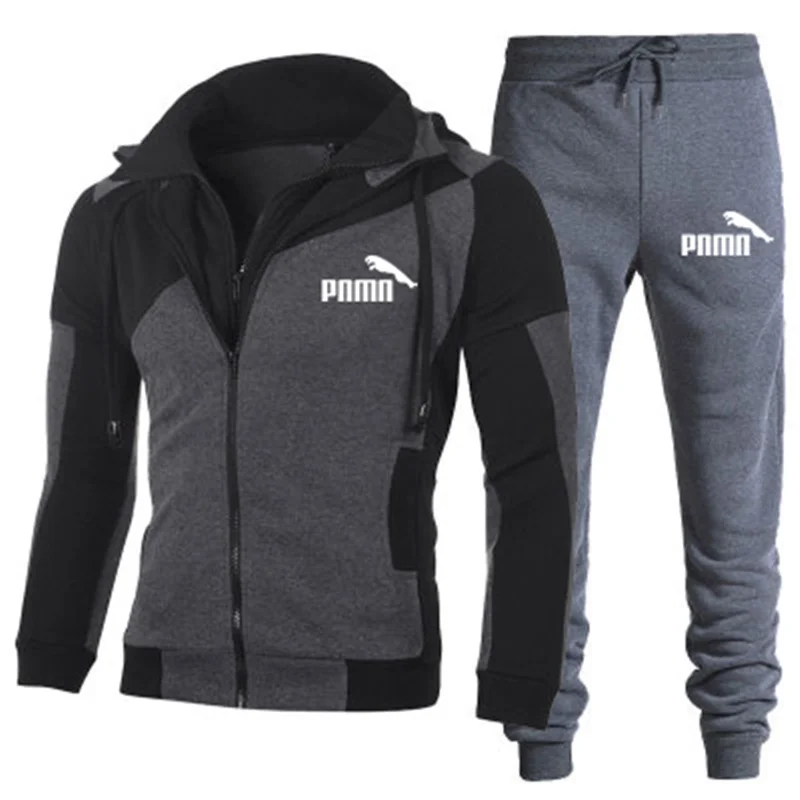 

Sports Men's Hoodie, Hooded Zip + Pants, Combination Set, Sports Leisure Suit, Fitness Suit