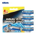 Лезвия для бритвы Gillette Mach3, 3 лезвия, 4 шт.