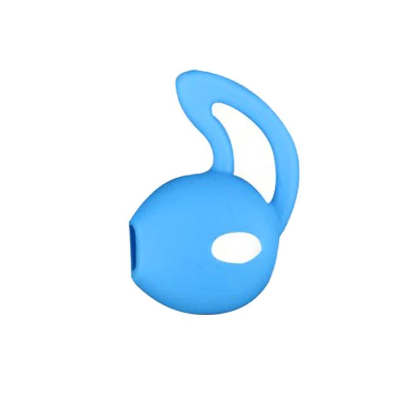 blue right Многоцветный для Airpods 2 Bluetooth беспроводная гарнитура Ушная крышка Нескользящие силиконовые наушники-вкладыши анти-потеря силиконовые наушники/один - Цвет: blue right