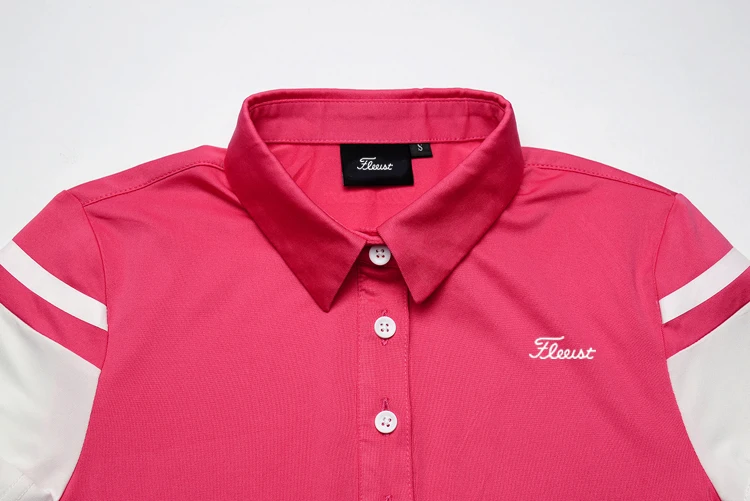 

Golf clothing women's top breathable sweat wicking quick drying short sleeve T-shirt polo shirt outdoor sports leisure slim fit