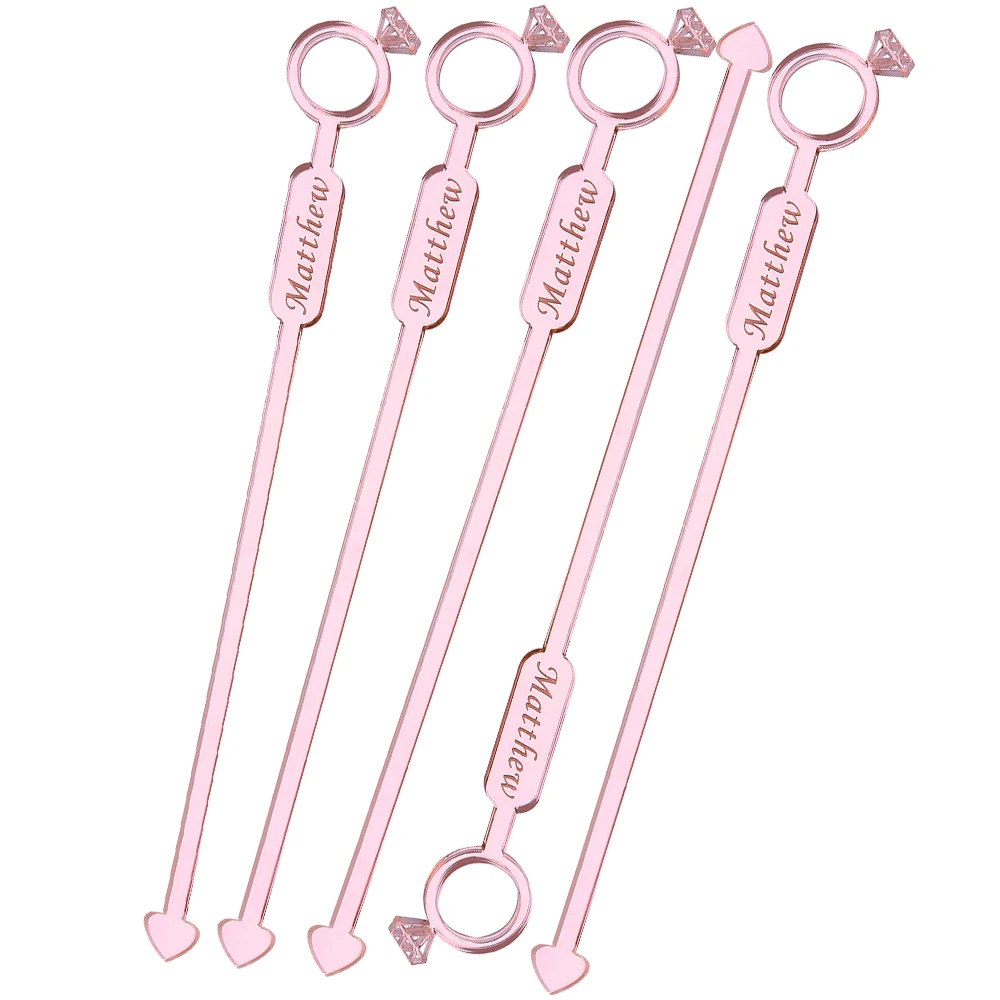 

50 шт. персонализированные бриллиантовые кольца, лягушки для напитков, акриловые лягушки под заказ, лягушки для напитков, палочки для кружки,...