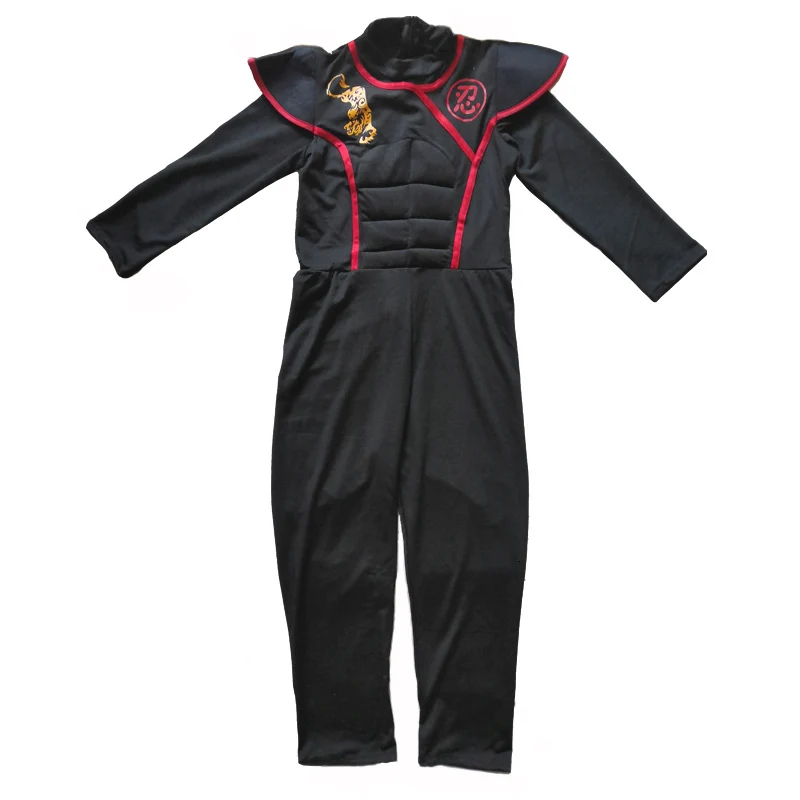 Детский костюм для Хэллоуина ниндзи мускул воин детский японский Weiwu черный