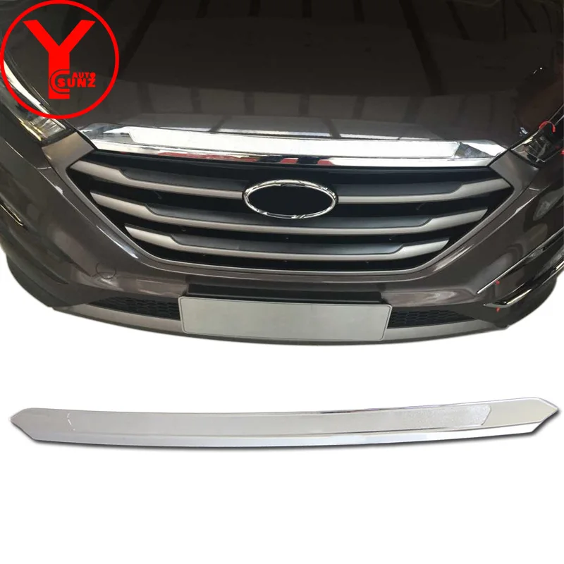 

YCSUNZ ABS Bug Shields For hyundai TUCSON 2016 Accessories Chrome Bonnet Hood Trim for hyundai tucson 2018 accessories 2017