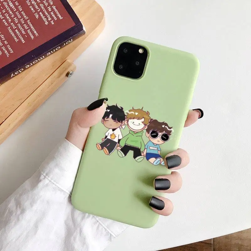 

Anime Dream Smp Japan Phone Case Candy Color for iPhone 6 7 8 11 12 s mini pro X XS XR MAX Plus