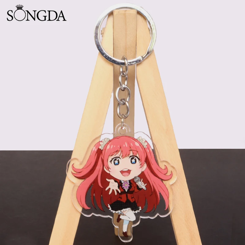 Аниме Kakegurui акриловый брелок модный двухсторонний автомобильный Jabami Yumeko цепочка