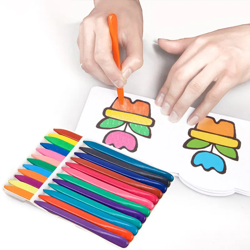 Карандаши цветные треугольные безопасные нетоксичные 36 цветов | Канцтовары для