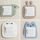 Креативная светящаяся полая коммутационная наклейка для гостиной, дома, панель включения-выключения, розетка, наклейка стереоскопические наклейки s