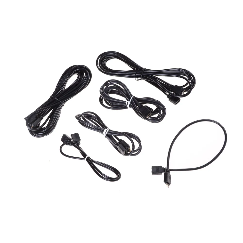 4 контактный удлинитель RGB светодиодный ным разъемом провод и контактные разъемы