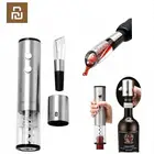 Автоматическая открывалка Youpin для винных бутылок, Электрический штопор, мини-пробка из нержавеющей стали быстрый декантер, опционально