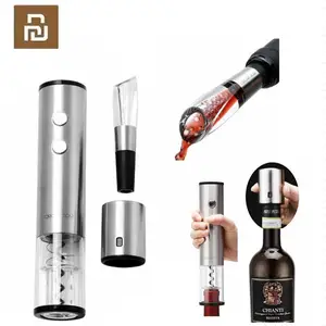 Автоматическая открывалка Youpin для винных бутылок, Электрический штопор, мини-пробка из нержавеющей стали быстрый декантер, опционально