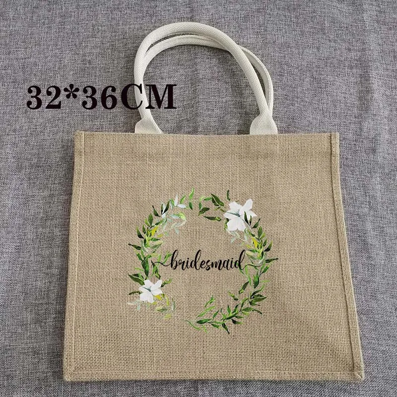 Эко-сумка из джута на заказ персонализированная миниатюрная джутовая Сумочка