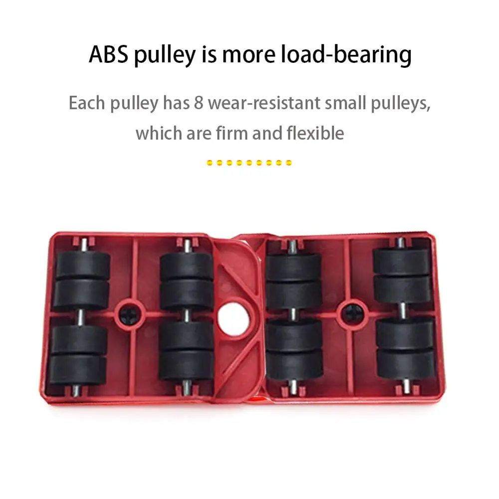 5Pcs Furniture Lifter Sliders Kit Profession Heavy Roller Move Tool Set Wheel Bar Mover Device Max Up for 100Kg/220Lbs | Мебель