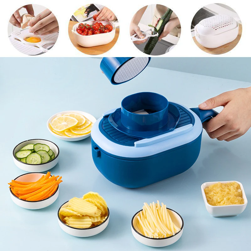 

Multipurpose Vegetable Shredder Veggie Dicers Food Choppers Portable Slicer Kitchen Tool For Kitchen xqmg Fruit Vegetable Tools