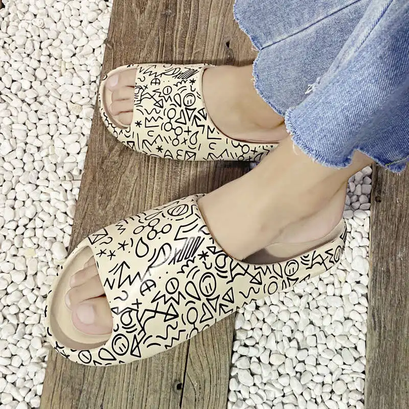

Rubber Slippers Summer Slip-Ons Boy Flip-Flops Size 47 Sandals Men Chunky Soles Shoes Women 2021 Vulcanization Tennis For Teen
