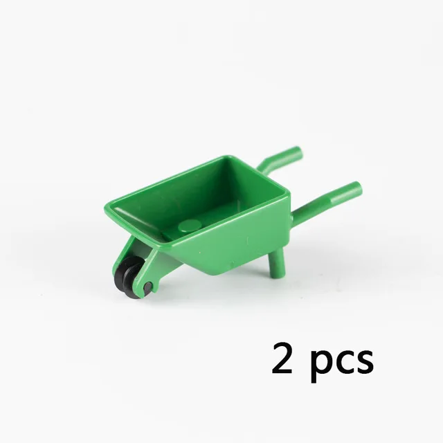 GreenCar-2pcs WW2 Военная игрушечное оружие строительные блоки Sentry port Oil Barrow Cart корабль армейская камуфляжная лодка город МОС серия кирпичные игрушки C128 - Цвет: GreenCar-2pcs