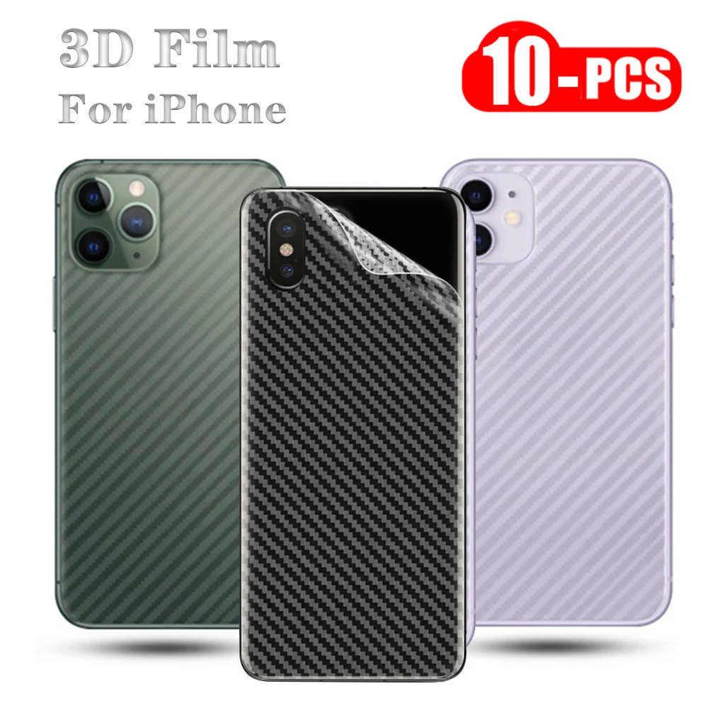 10 шт. защитная 3d пленка для iPhone 12 11 Pro Max X XR XS 8 7 6 Plus 12|Бамперы| |