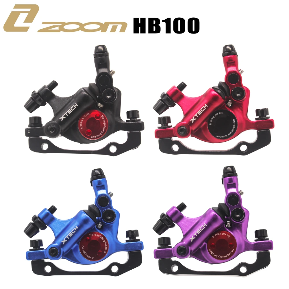 ZOOM XTECH HB100 MTB Line Pulling Hydraulic Disc Brake Calipers with rotors 120mm/160mm for MIJIA M365 Mi Electric Scooter