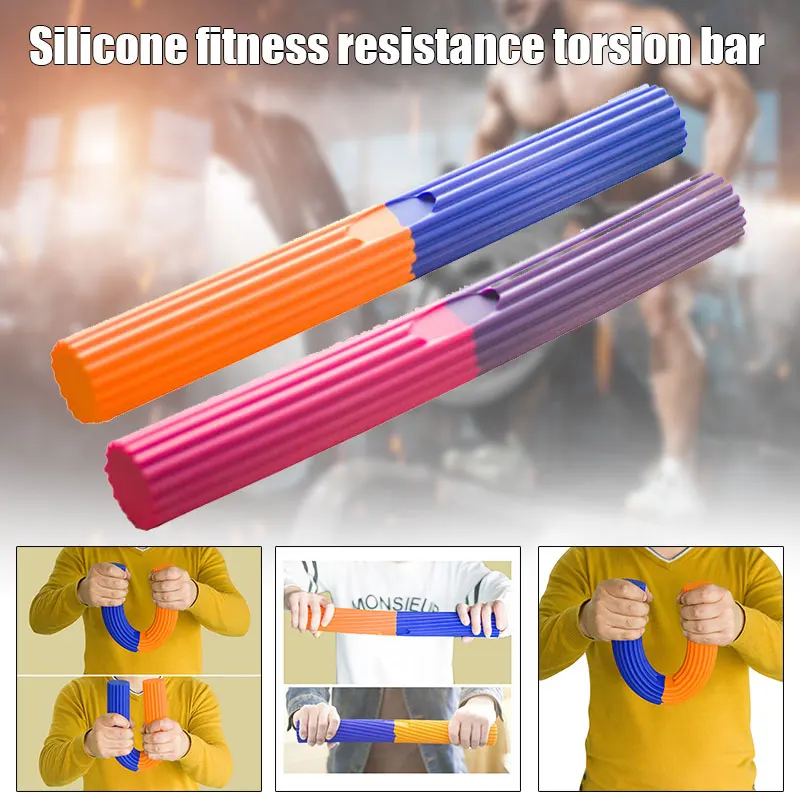 

Fitness Resistance Bar Flexible Torsion Grip Bar Strength Training Exercise Tool for Home Gym THJ99