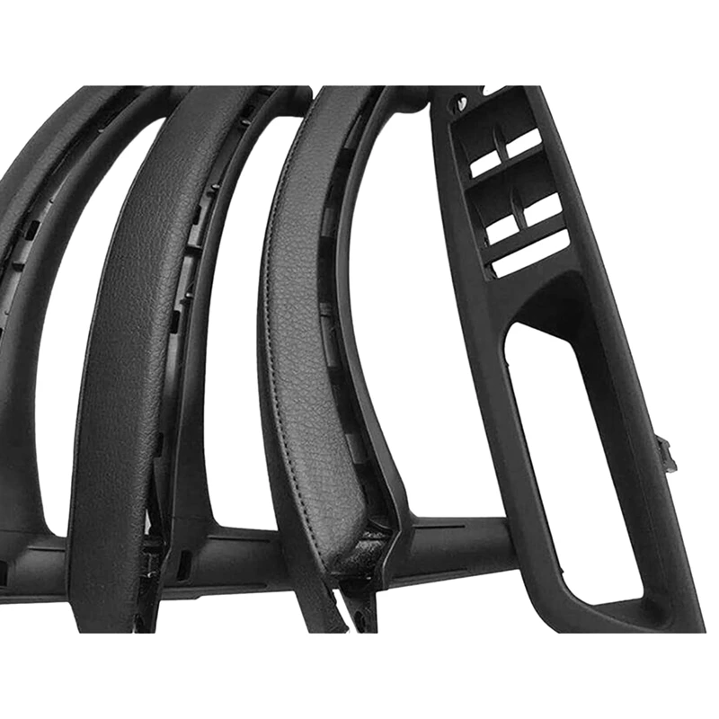 

Right Driver Interior Door Armrest Cover PU Leather Window Switch Panel Full Set For-BMW X5 X6 E70 E71 2007-2013
