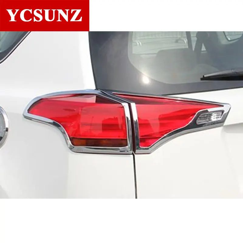 Аксессуары для Toyota Rav4 хромированные задние фонари ABS 2014 2015 декоративные детали