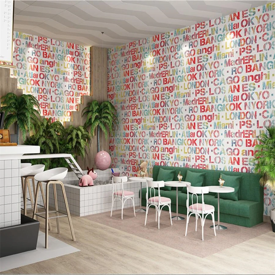 Обои wellyu в ретро стиле ностальгические обои В индустриальном с английским