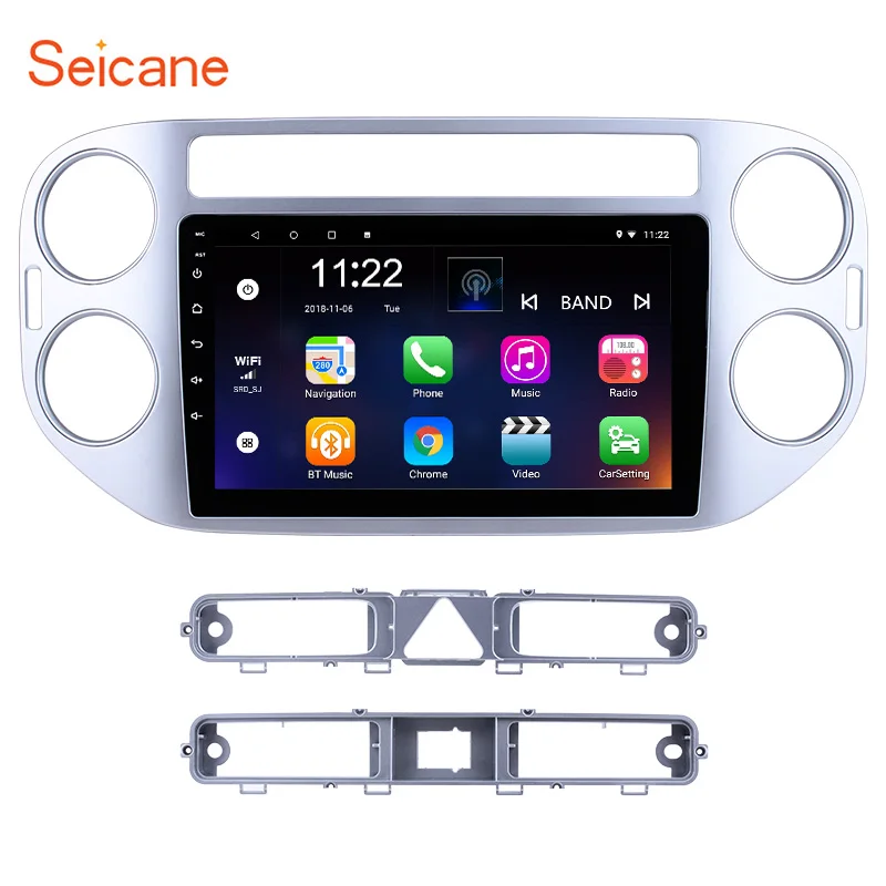 Seicane 9 дюймов Android 10 0 4 х ядерный GPS Navi Стерео для VW Volkswagen Tiguan 2010 2011 2012 2013 2015