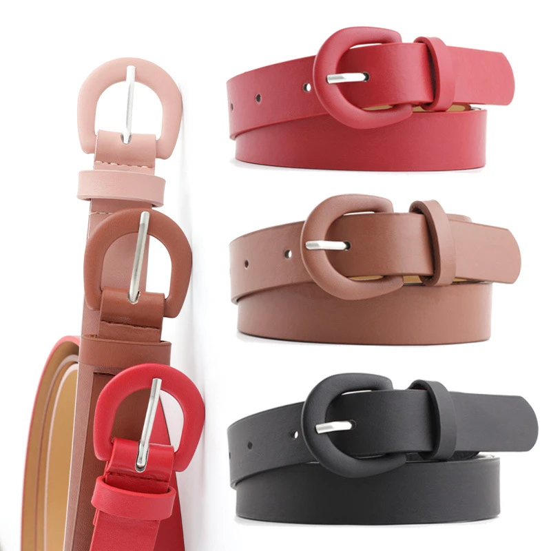 

Female Cowgirl Strap Casual all-match Women Brief Belt Women Strap Pure Color Belts Top Quality Jeans Belt