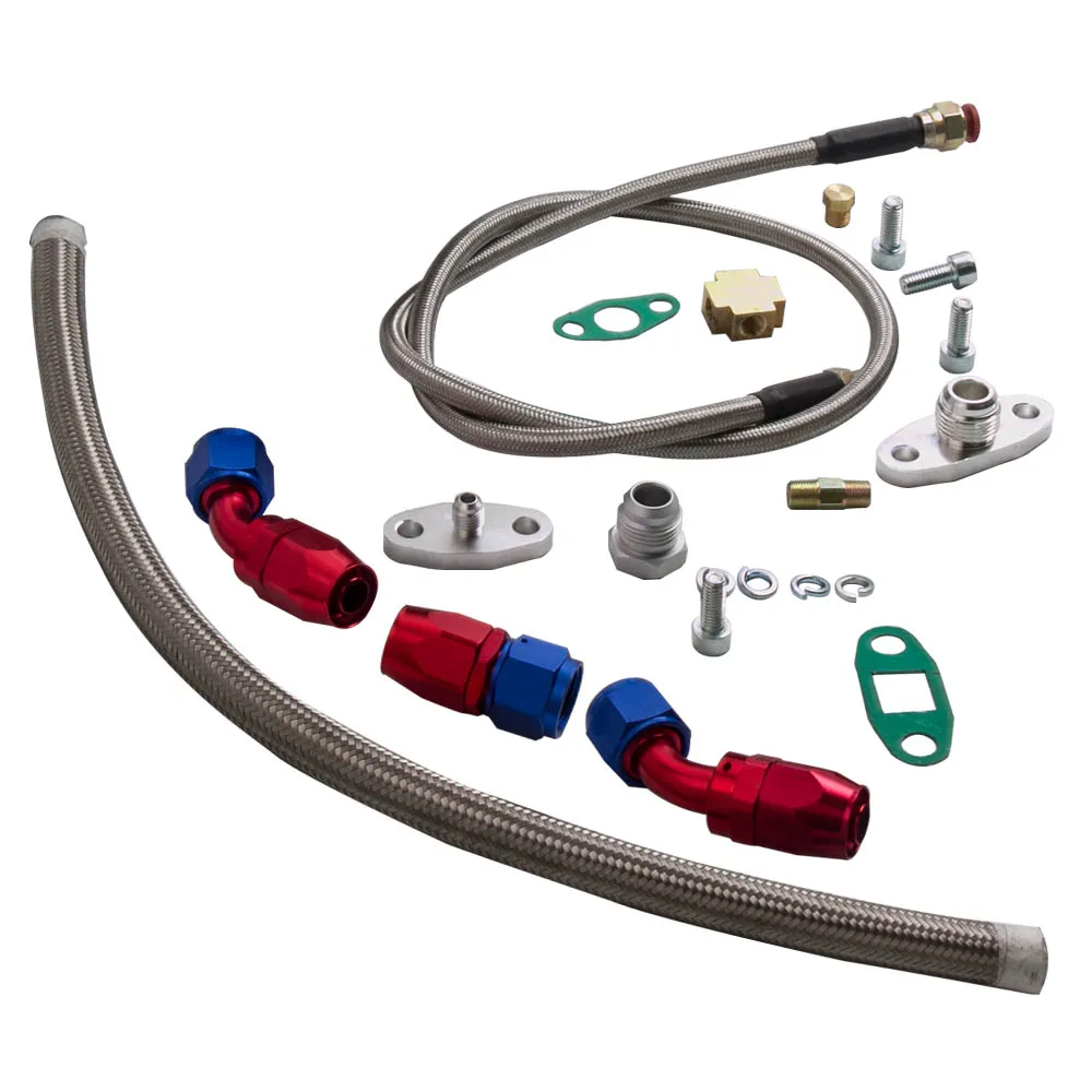 

Full Turbo Oil Line Kit For Nissan TD42 GQ Patrol Inner Diameter 21mm 14mm