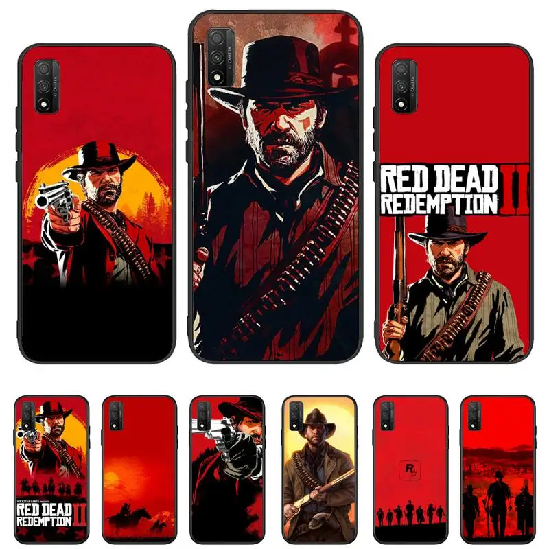 

Hot Red Dead Redemption Phone Case For Samsung J2 J4 J5 J6 J7 J8 Prime Plus Note 7 8 9 10 20 lite ultra Cover
