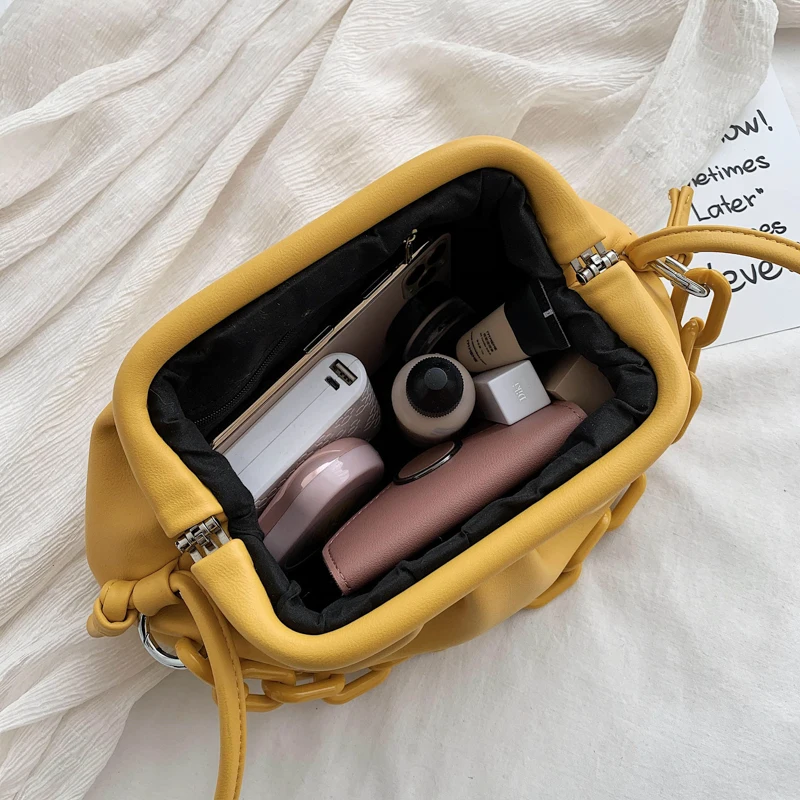 

Candy Color PU Leather Shoulder Simple Bags For Women 2020 Small Crossbody Bag Travel Chain Handbags and Purses