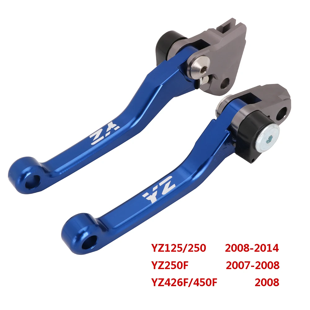 Многоцветный Мотоцикл с ЧПУ Сводные тормозной рычаг сцепления для Yamaha YZ80 YZ85 YZ125 YZ250 YZ250F YZ426F YZ450F YZ250X WR250F WR450F TTR250 XT250X - Цвет: Многоцветный