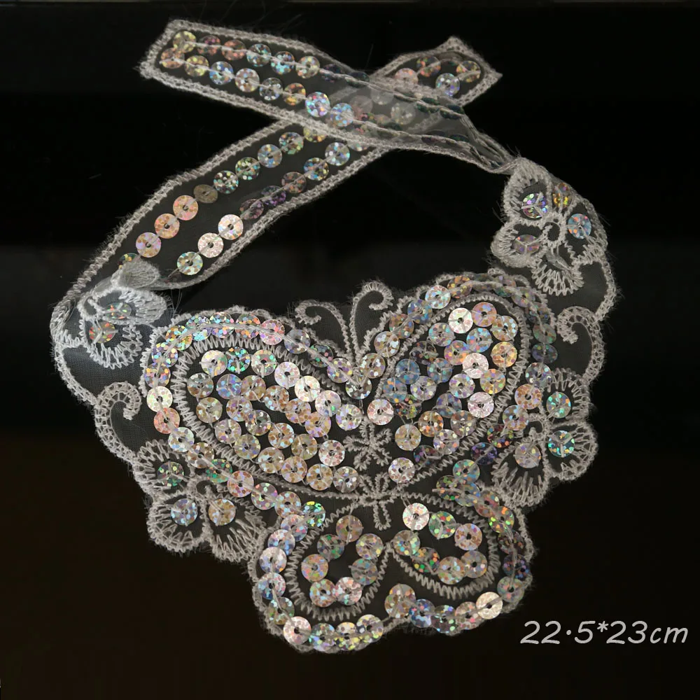 

DIY fashion wedding dress appliques Patches for clothing Embroidery lace patches for bags decorative parches applique