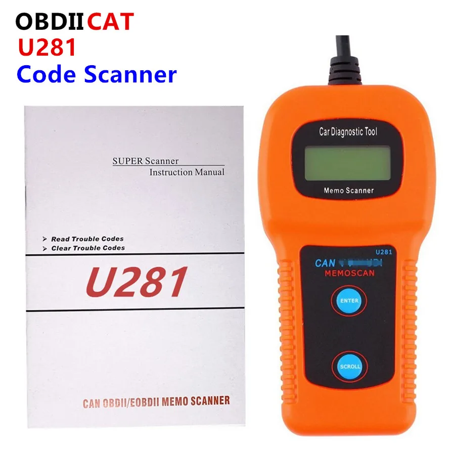 Топ рейтинг U281 OBD2 CAN BUS сканер кода OBDII считыватель двигателя автомобильный