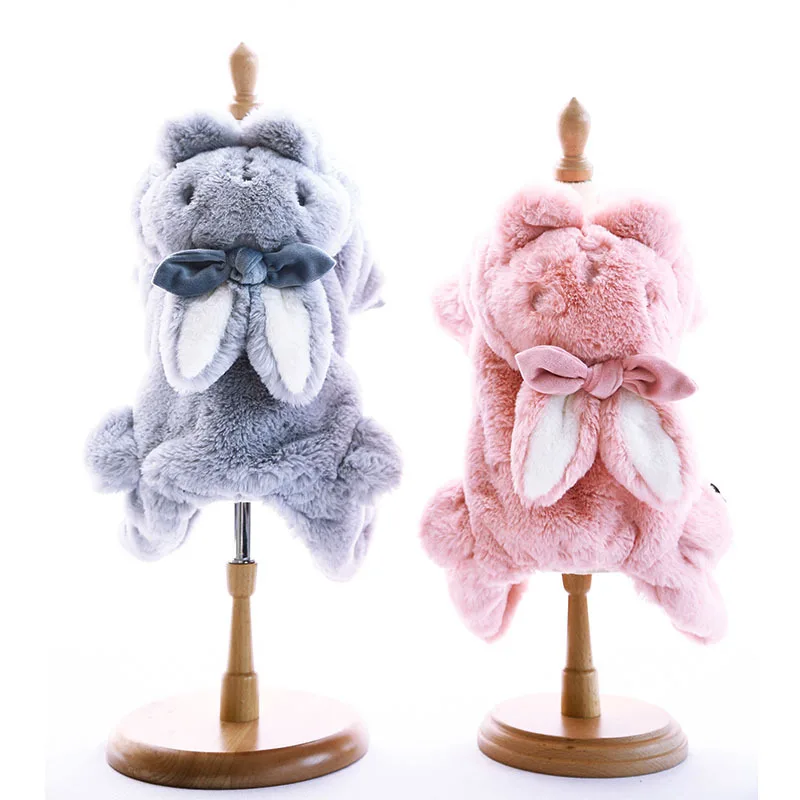 Розовая синяя теплая одежда для собак зимняя маленьких Мопсов