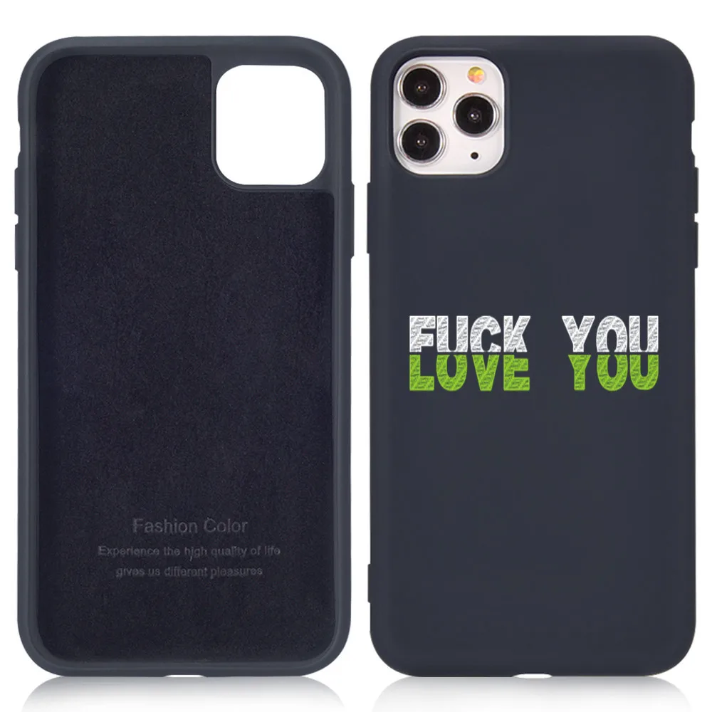 

Новинка 2021, чехол для телефона D & P с грязными надписями для Iphone 11, 8 Plus, чехол для телефона в стиле панк Fucku, Беспроводная зарядка от World-weary surport