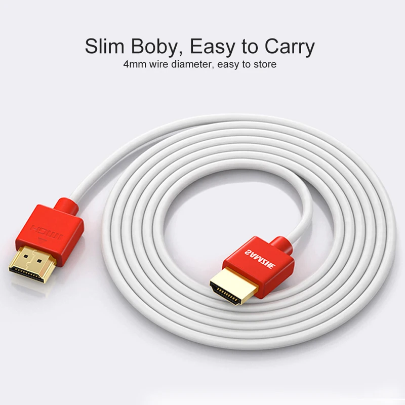 SAMZHE 1080P 2 0 Тип HDMI кабель позволяет заряжать устройства в 4K HDMI2.0 1 5 м/2 м/3 м/5 м со