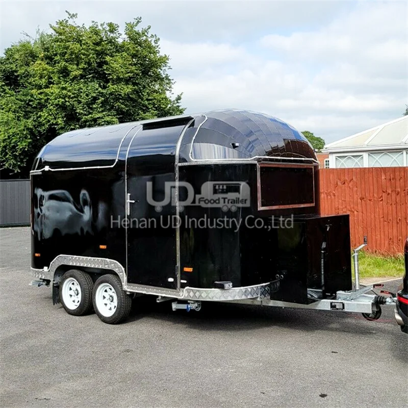 UD CE утвержденный полуприцеп 4-колесный грузовик для еды дешевый трейлер