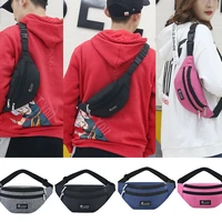 hirigin fashion oxford cloth waist bag mens and womens universal fanny pack sports travel outdoor solid color chest bag