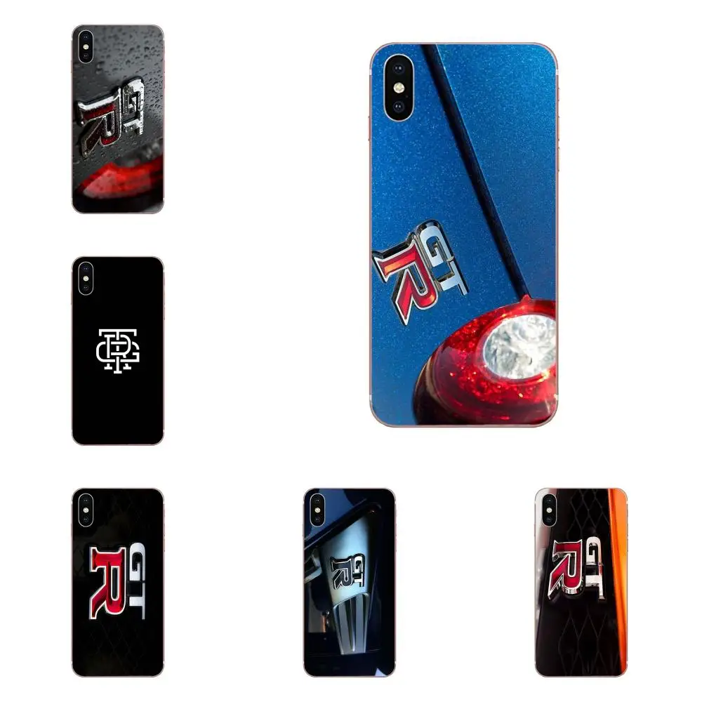Jdm автомобиль Nissan Gtr металлический логотип мягкий Чехол для телефона чехол Apple iPhone