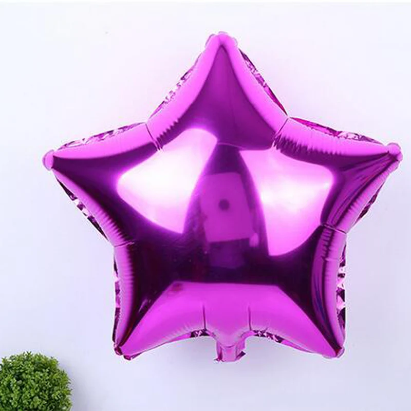5 шт. фольгированные воздушные шары с пятиконечными звездами 18 дюймов | Дом и сад