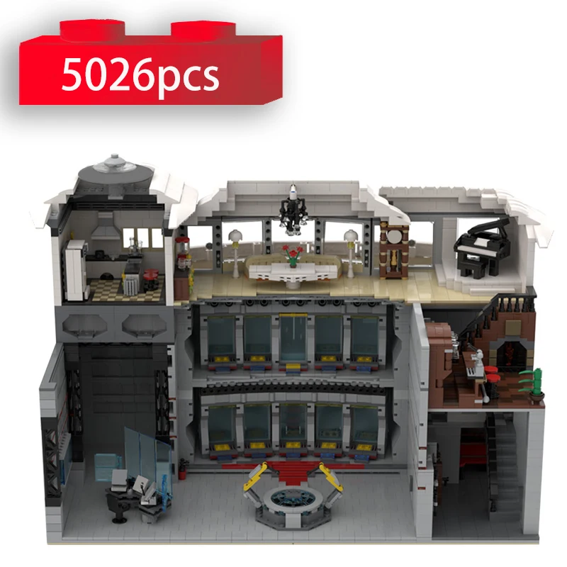 

Модель основания Железного человека, гигантская башня, «сделай сам», строительные блоки, коллекция фильмов, кубики MOC, обучающие игрушки для...