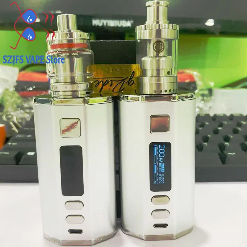 

electronic cigarette 200W box kit with Tauren RTA 4400mah 2 build-in batteries 3.0ml 0.3ohm Vaper vaporizer mods vs iKuu i200