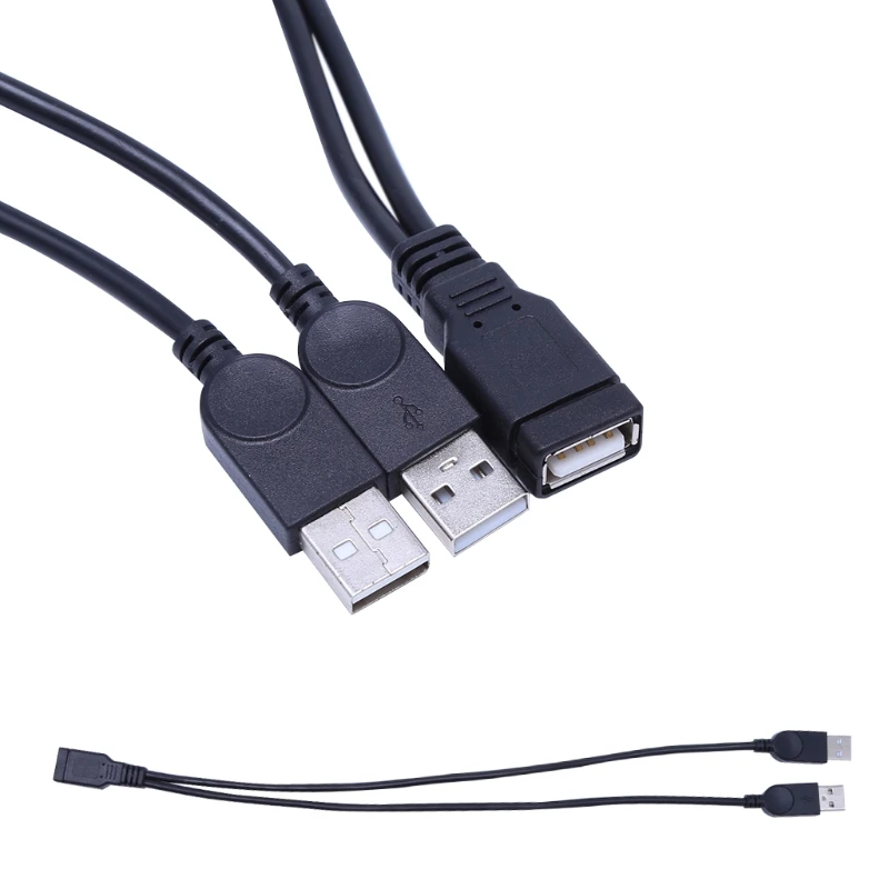 USB 2,0 tipo A 1 hembra A 2 macho, Cable de extensión...