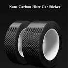 Автомобильная Наклейка 3D из углеродного волокна, 35 м, защитная полоса сделай сам для наклеивания на порог автомобиля, боковое зеркало, лента от царапин, водонепроницаемая защитная пленка