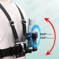 Adjustable Phone Clip Holder Mobile Phone Chest Mount Harness Strap Holder for iPhone for Xiaomi for Huawei for Samsung