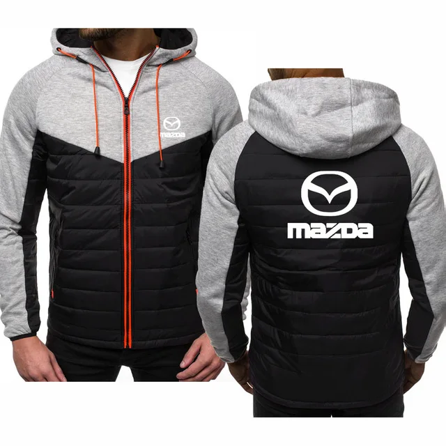 

new Spring Autumn Hoodies Men Mazda Logo Print Casual high quality Cotton Long Sleeve Hooded Man Hoody Clothing