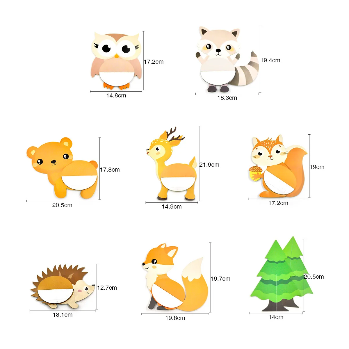 8 шт./компл. 3D мультфильм животных пористый шар бумага для детей с цветочным