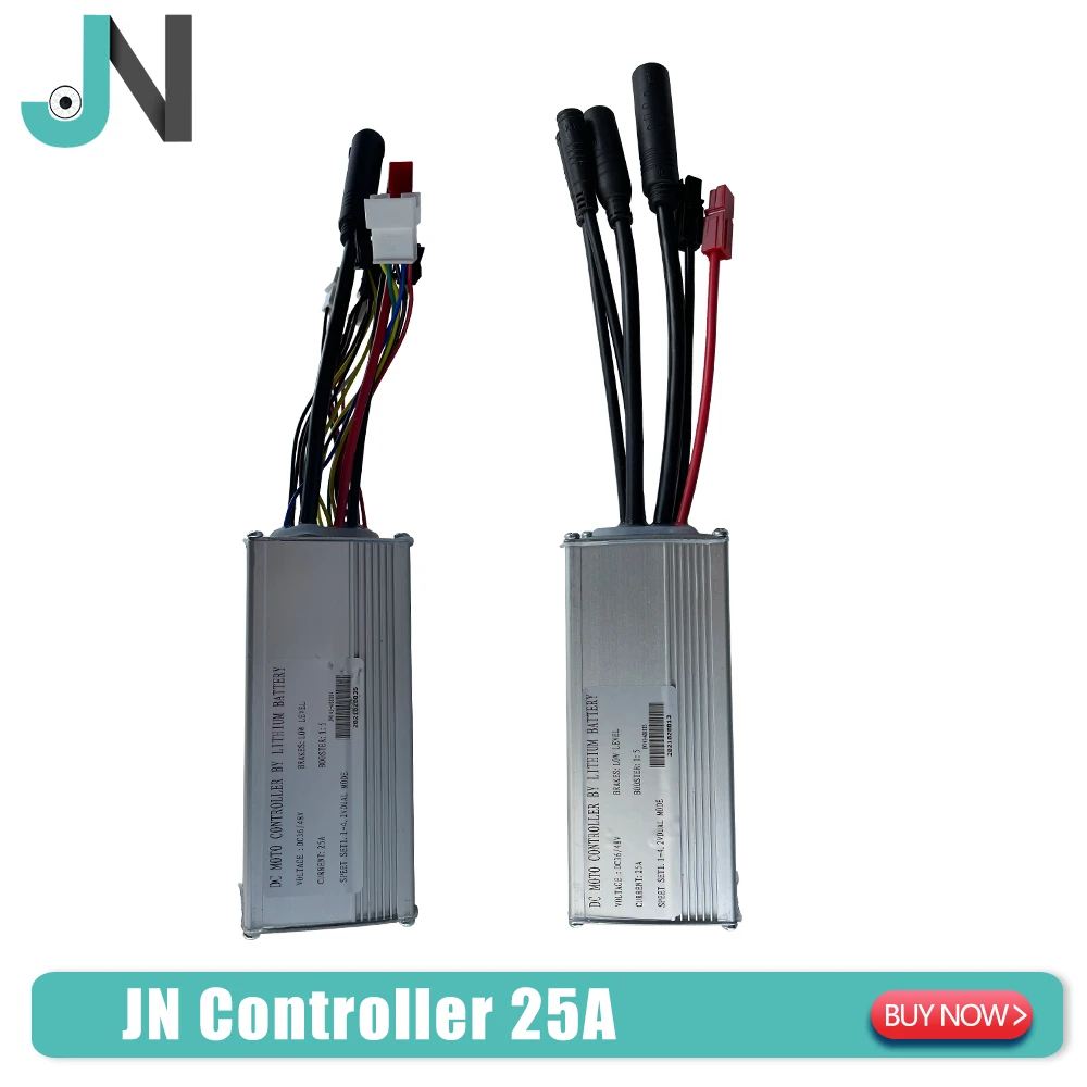 

JN Electric Bike 36V48V 25A Controller for 500W 750W with Light 9 Mosfet Waterproof SM Plug Ebike Conversion Kit Accessories