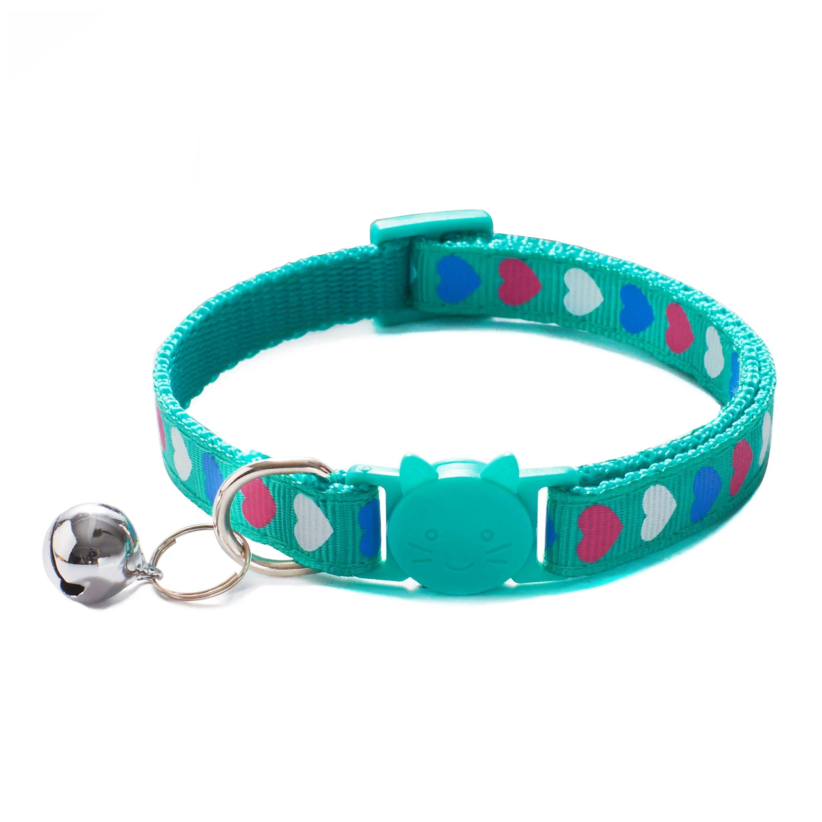 Ошейник для кошек с мультяшным принтом сердец ожерелье милых и маленьких собак